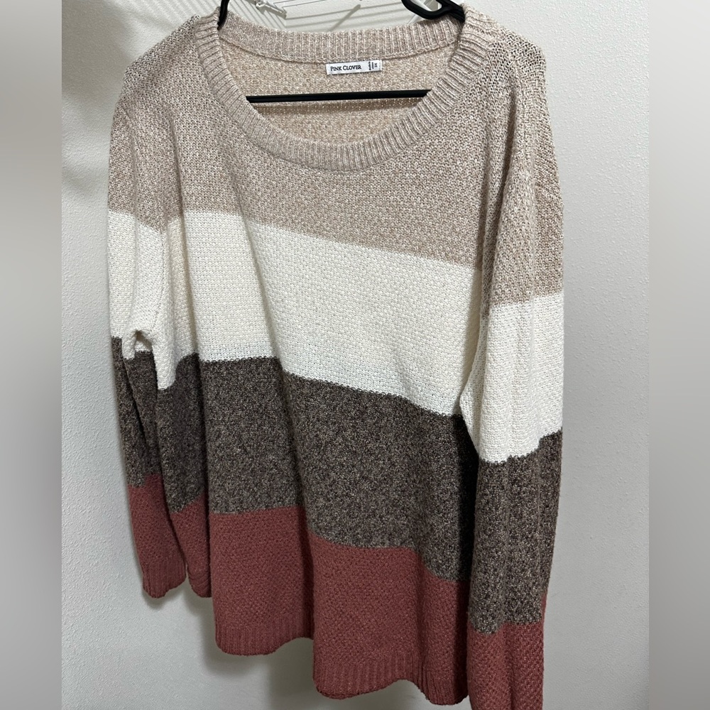 3X Pink Clover Sweater